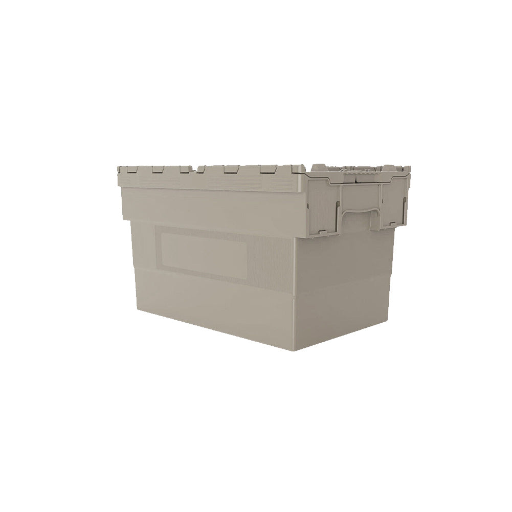 Attached Lid Container, Grey
