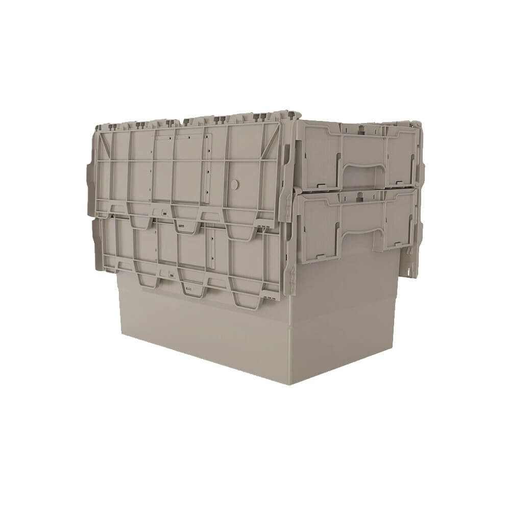 Attached Lid Container, Grey