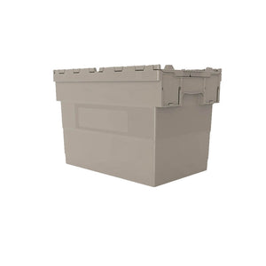 Attached Lid Container, Grey