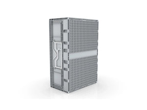 45 Litre Foldable Storage Box, Stackable, Grey