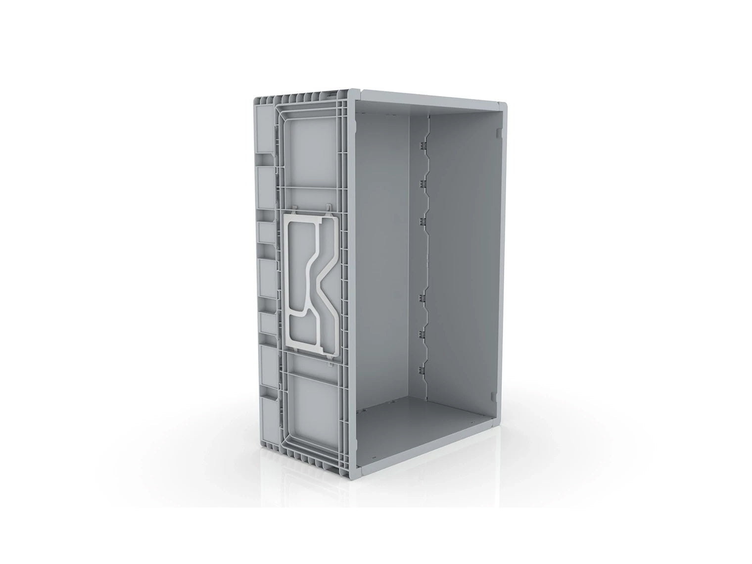 45 Litre Foldable Storage Box, Stackable, Grey