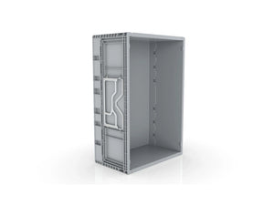 45 Litre Foldable Storage Box, Stackable, Grey