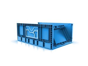 45 Litre Foldable Storage Box, Stackable, Blue