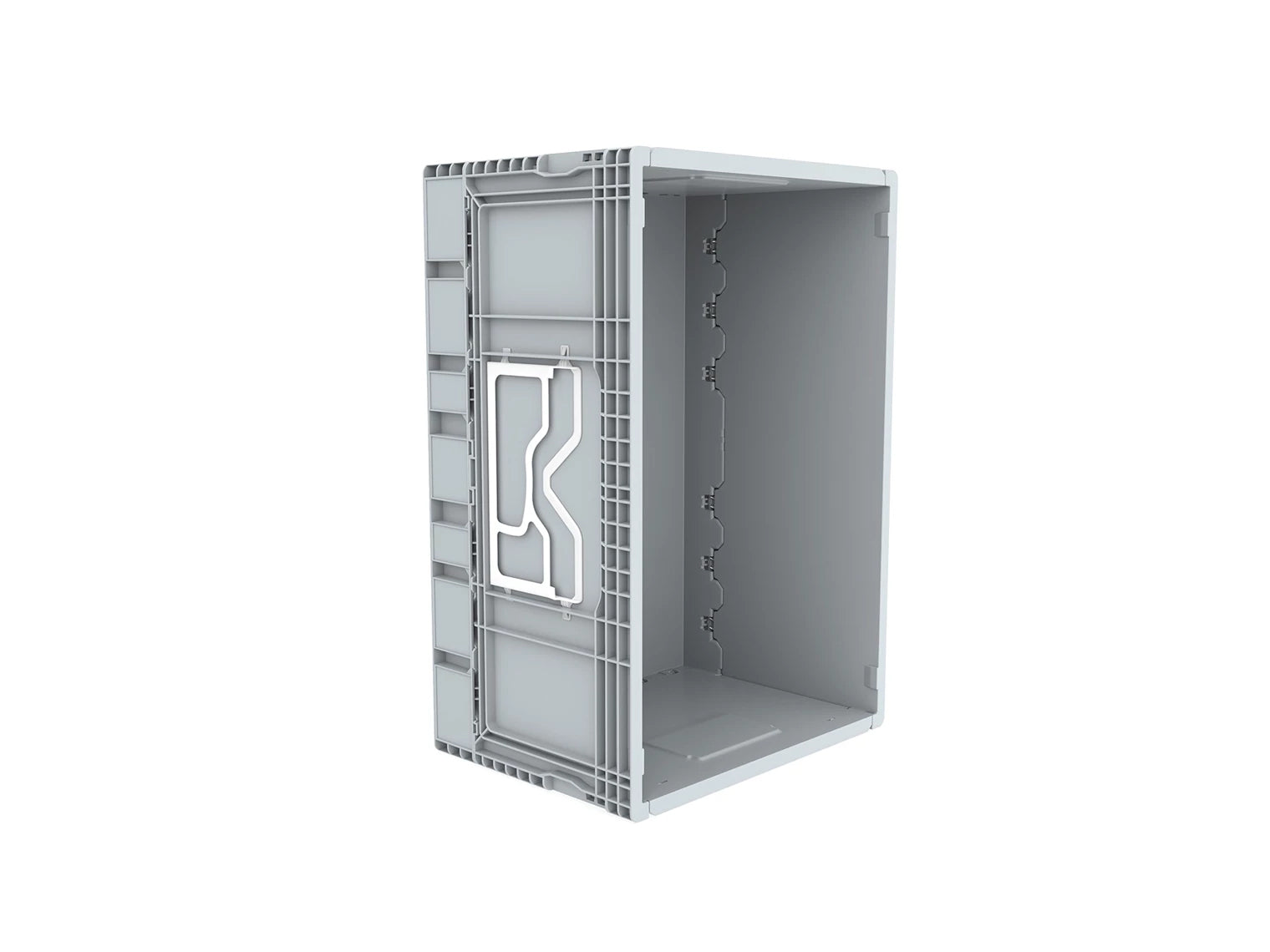 60 Litre Foldabe Storage Box, Stackable, Grey