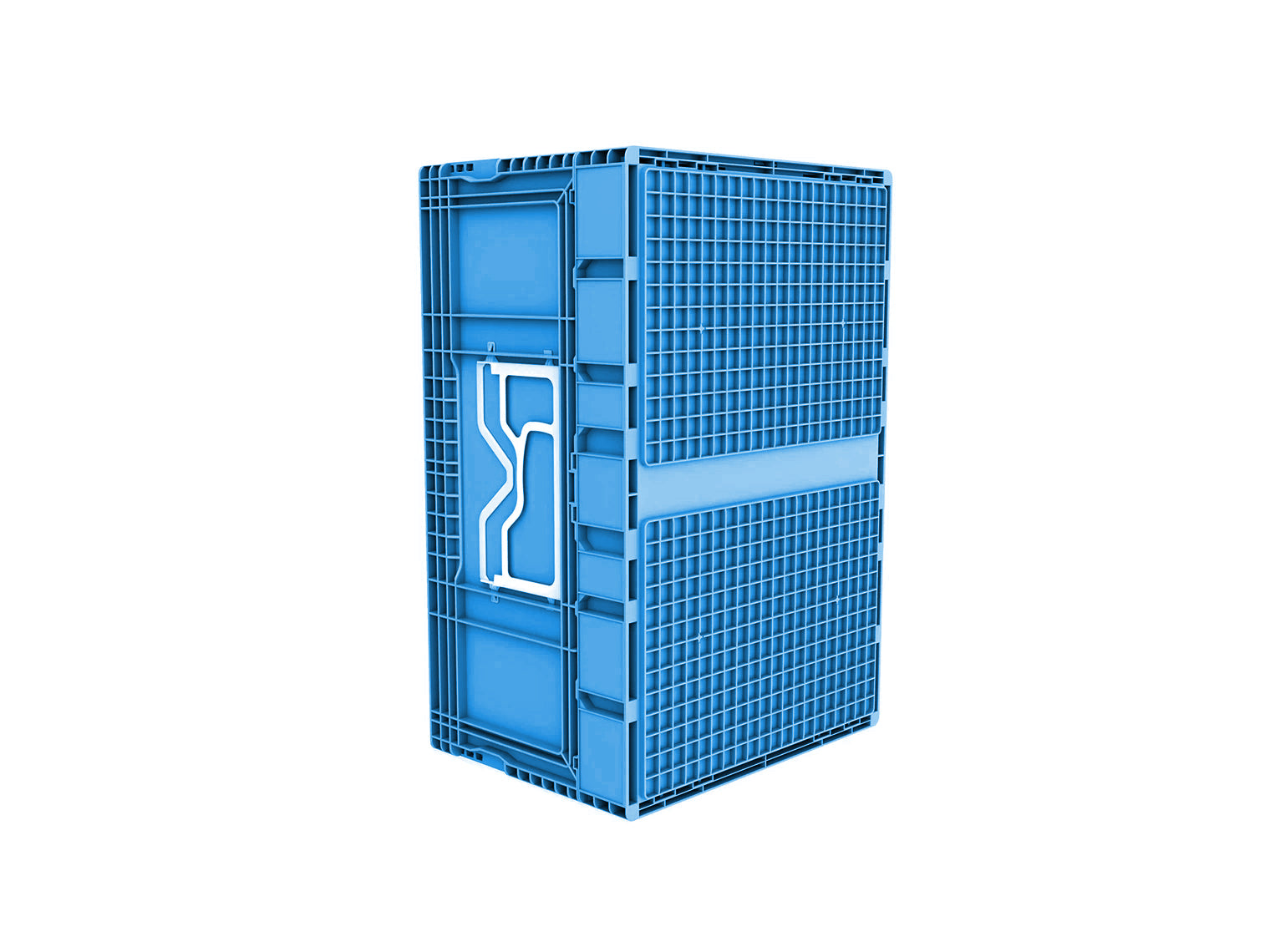 60 Litre Foldabe Storage Box, Stackable, Blue