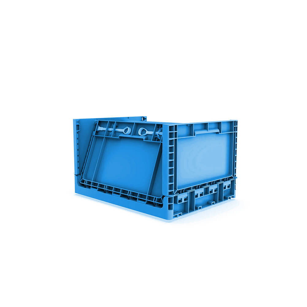 20 Litre Foldable Storage Box, Stackable, Blue