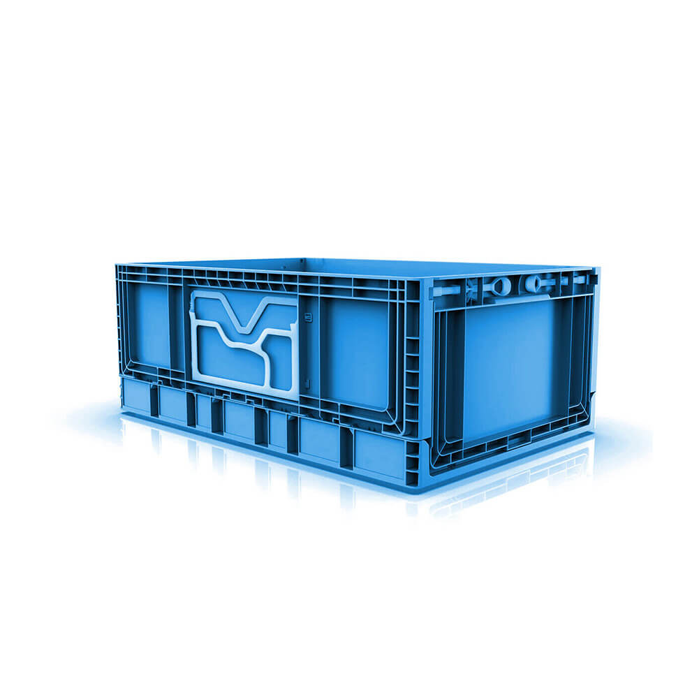 45 Litre Foldable Storage Box, Stackable, Blue