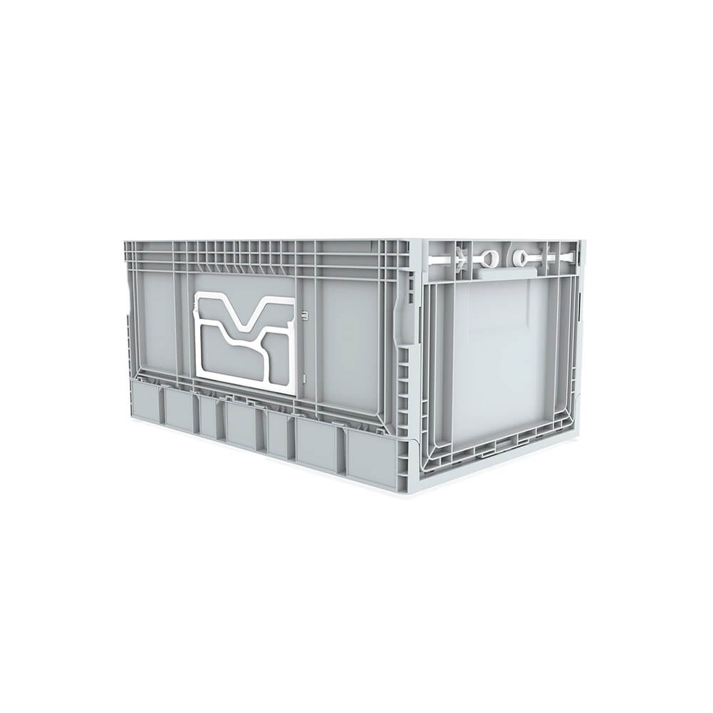 60 Litre Foldabe Storage Box, Stackable, Grey