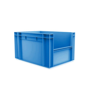 Euro Stack Box, 20 Litre, Heavy Duty Plastic Storage Container, Pick Box, Blue
