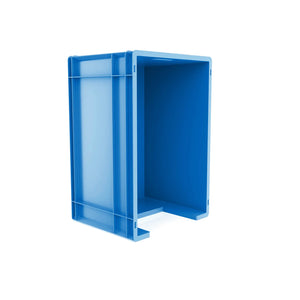 Euro Stack Box, 63 Litre, Heavy Duty Plastic Storage Container, Pick Box, Blue