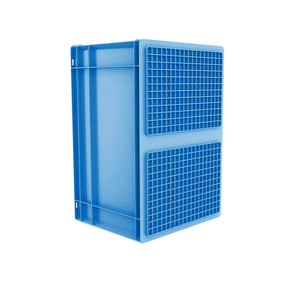 Euro Stack Box, 63 Litre, Heavy Duty Plastic Storage Container, Pick Box, Blue