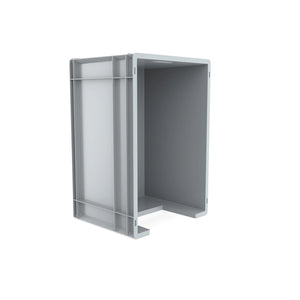Euro Stack Box, 63 Litre, Heavy Duty Plastic Storage Container, Pick Box, Grey