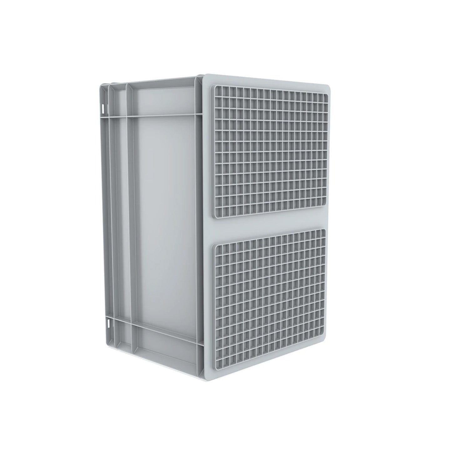 Euro Stack Box, 63 Litre, Heavy Duty Plastic Storage Container, Pick Box, Grey