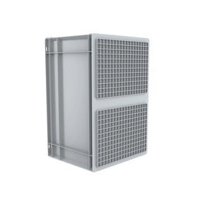 Euro Stack Box, 63 Litre, Heavy Duty Plastic Storage Container, Pick Box, Grey