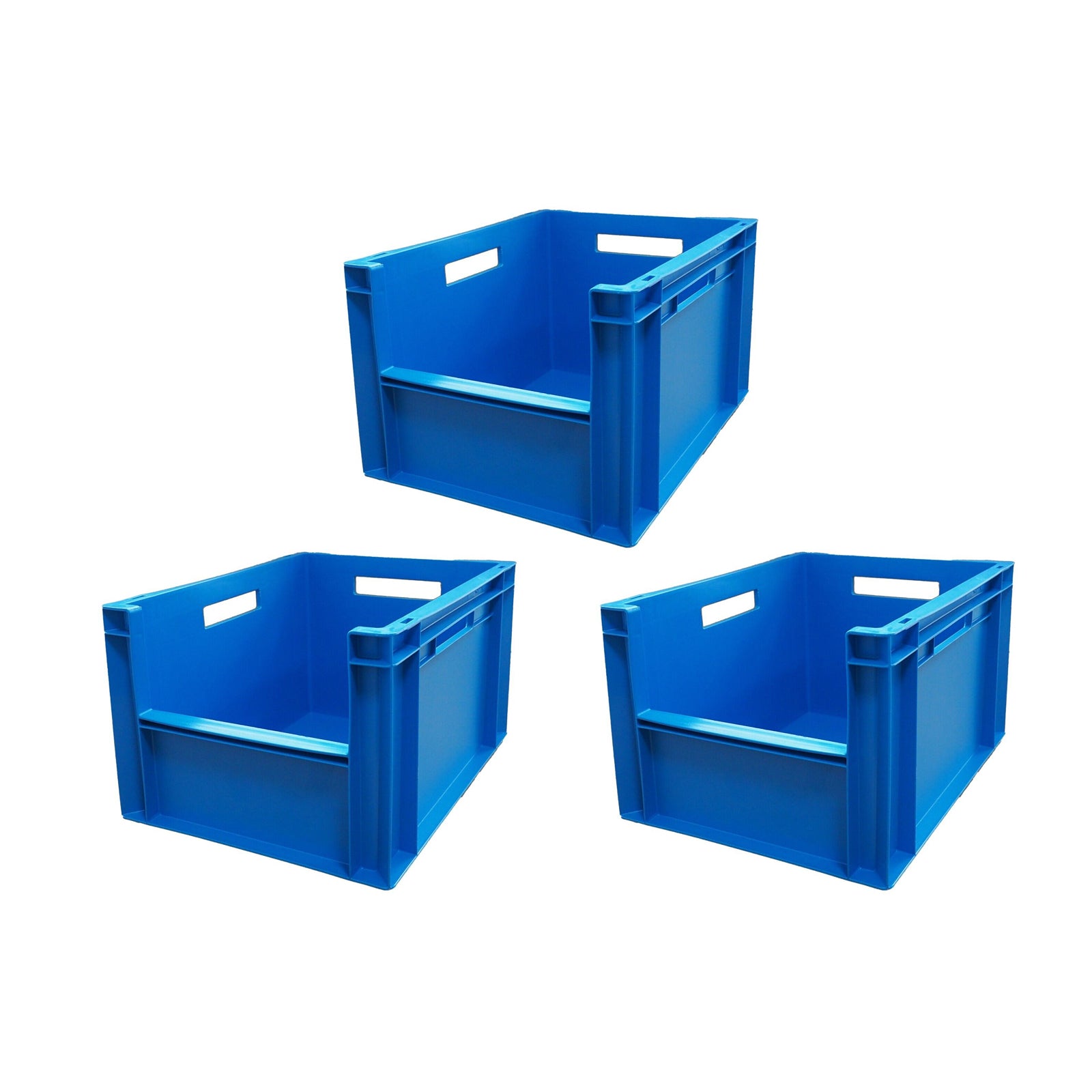 3x 20 Litre Storage Box, Stacking Euro Container, Pick Box