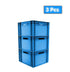 3x 20 Litre Stacking Storage Boxes, Plastic Storage Container, 400x300x230(h) mm