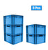 5x 20 Litre Stacking Storage Boxes, Plastic Storage Container, 400x300x230(h) mm