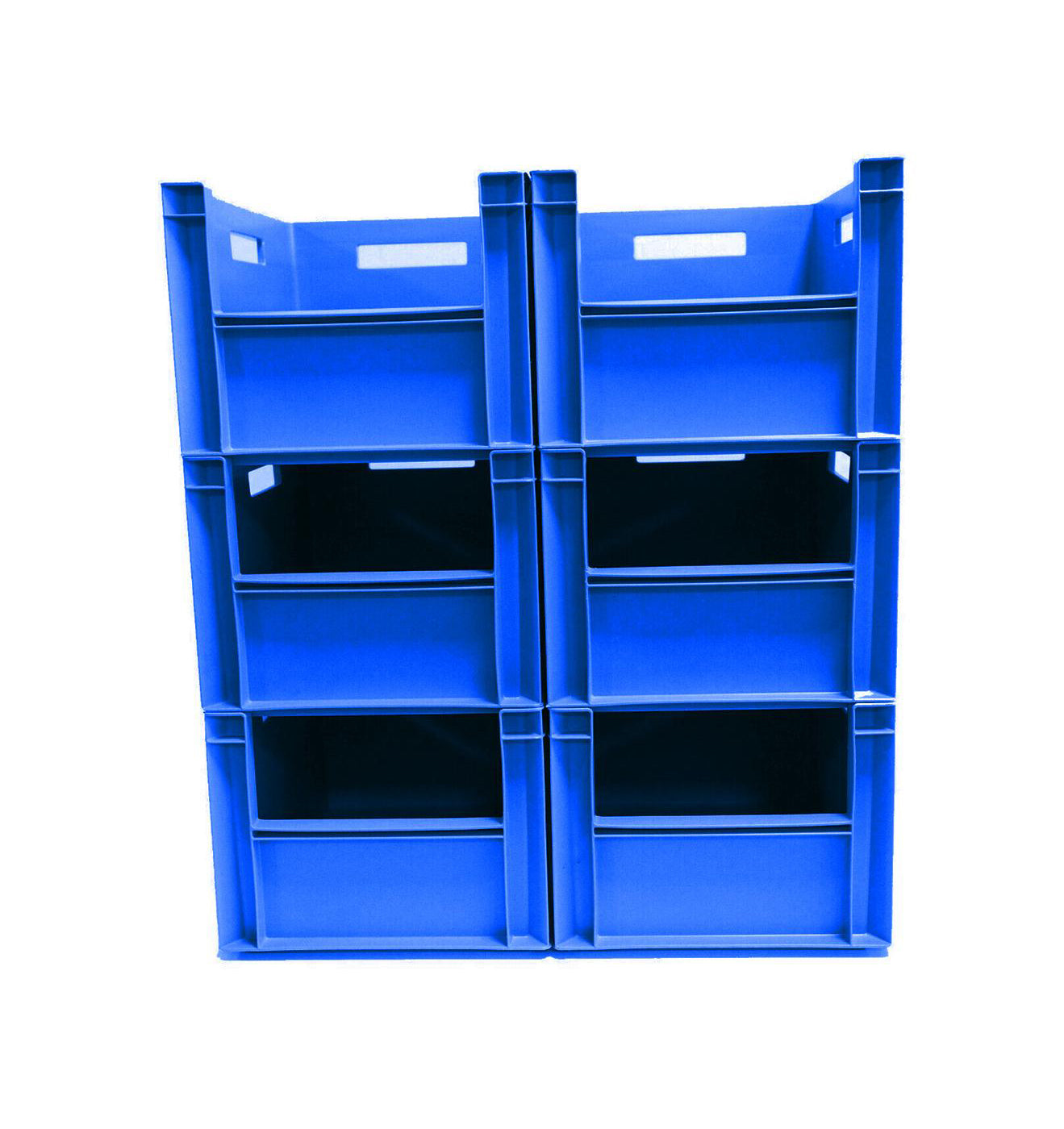 6x 20 Litre Storage Box, Stacking Euro Container, Pick Box