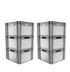 6x 20 Litre Stacking Storage Box, Heavy Duty Euro Container