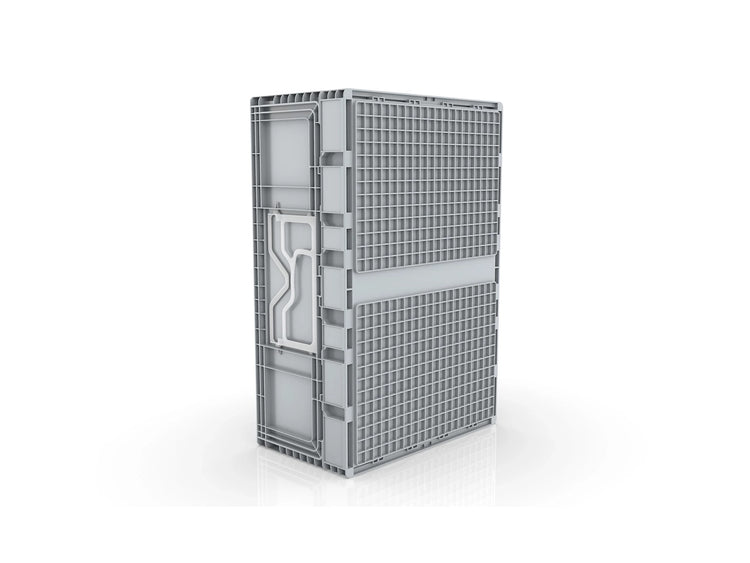 45 Litre Foldable Storage Box, Stackable, Grey