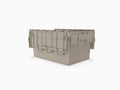 Attached Lid Containers - Plastic Storage Box With Lid