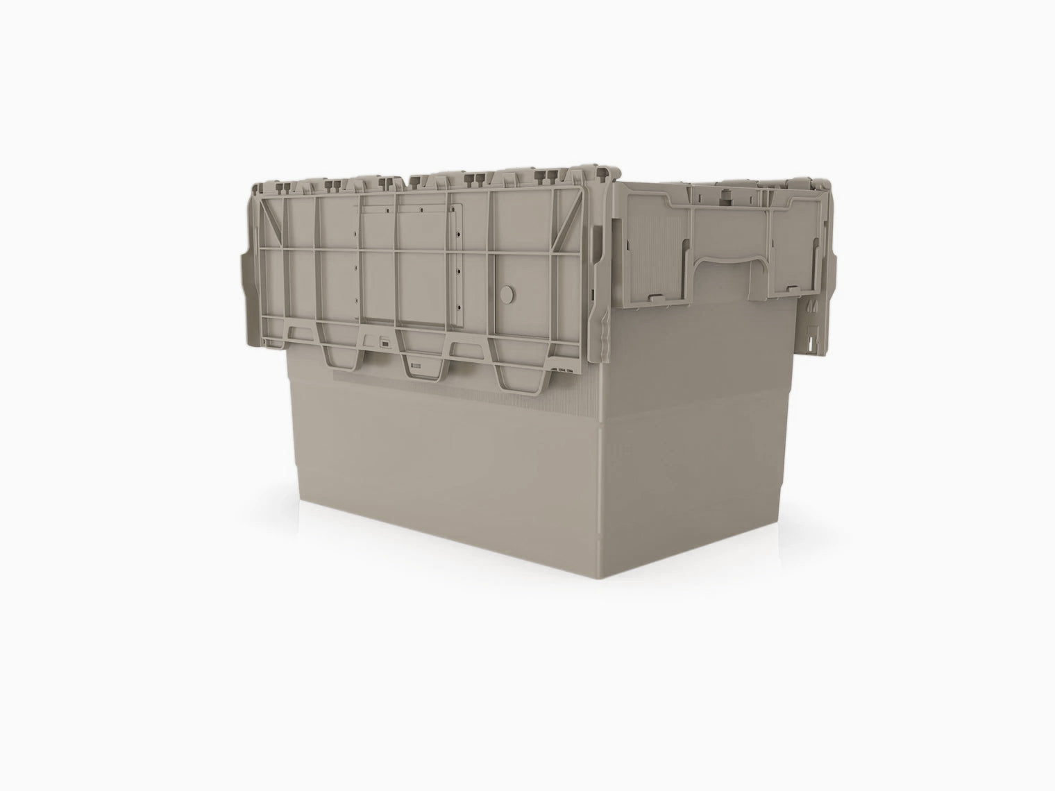 80 Litre Attached Lid Containers - Plastic Storage Box With Lid