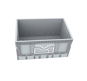 60 Litre Foldabe Storage Box, Stackable, Grey