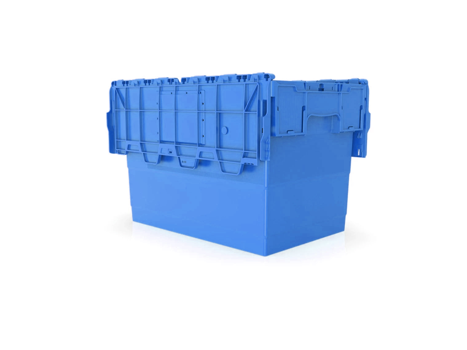 Attached Lid Containers - Plastic Storage Box