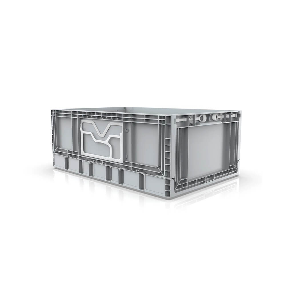 45 Litre Foldable Storage Box, Stackable, Grey