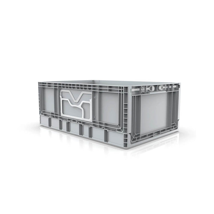 45 Litre Foldable Storage Box, Stackable, Grey
