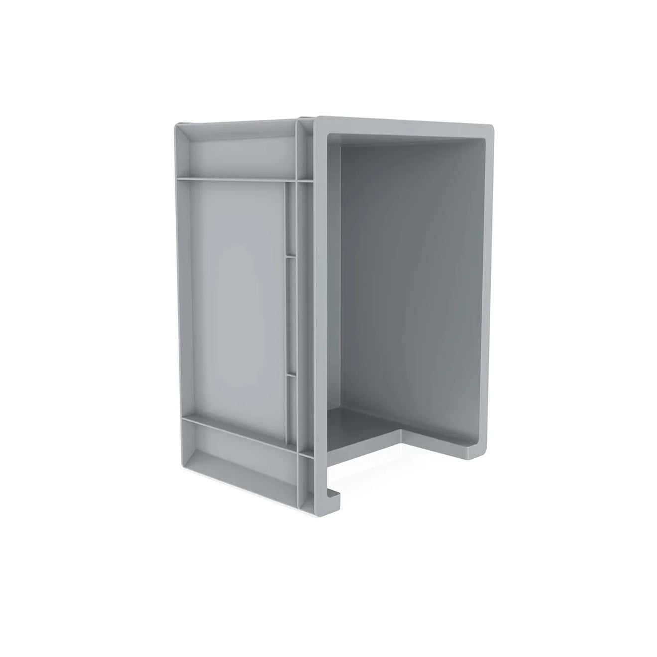 Euro Stack Box, 20 Litre, Heavy Duty Plastic Storage Container, Pick Box, Grey