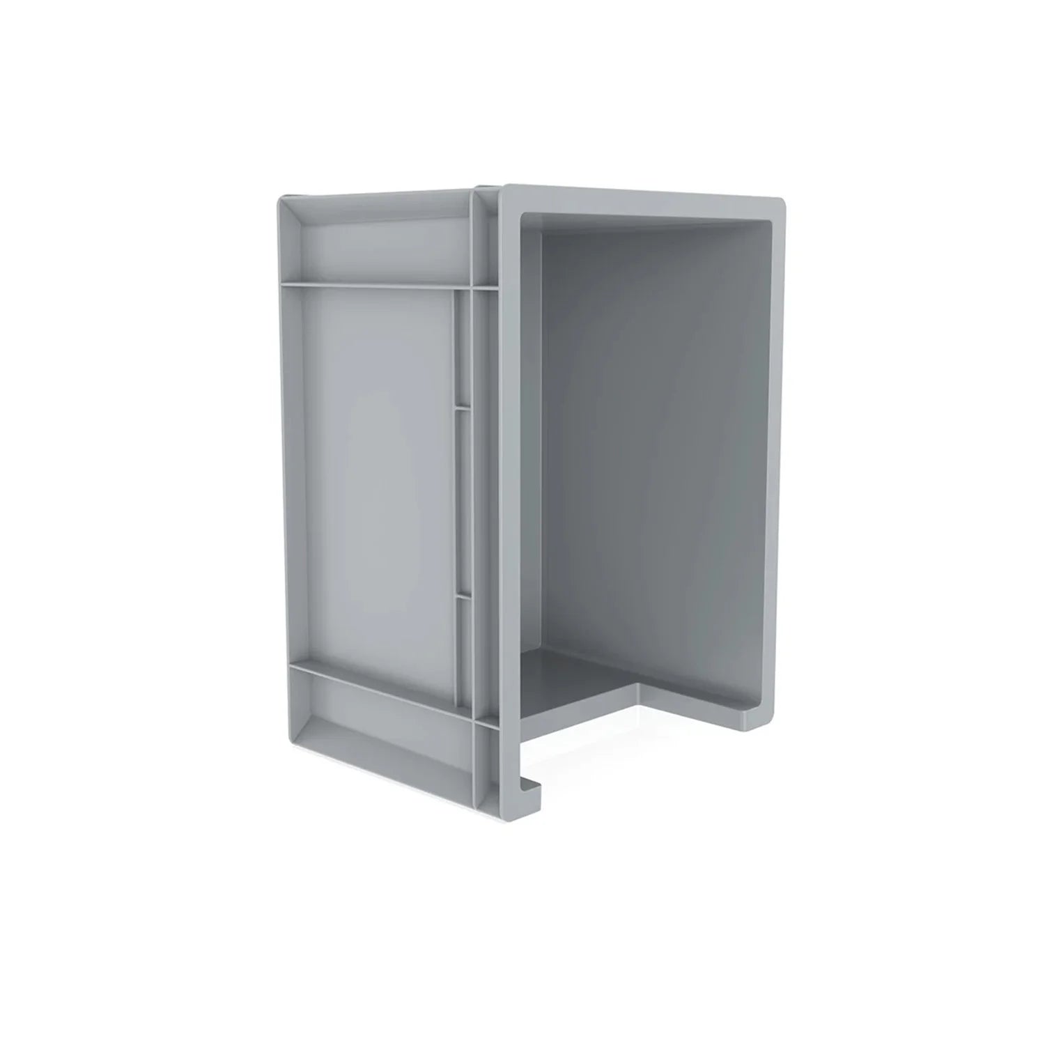 Euro Stack Box, 20 Litre, Heavy Duty Plastic Storage Container, Pick Box, Grey