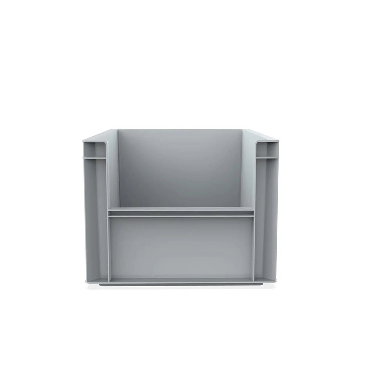 Euro Stack Box, 20 Litre, Heavy Duty Plastic Storage Container, Pick Box, Grey
